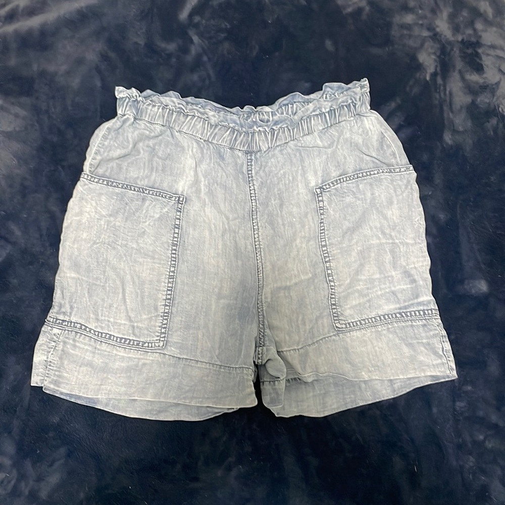 Paper bag waist shorts